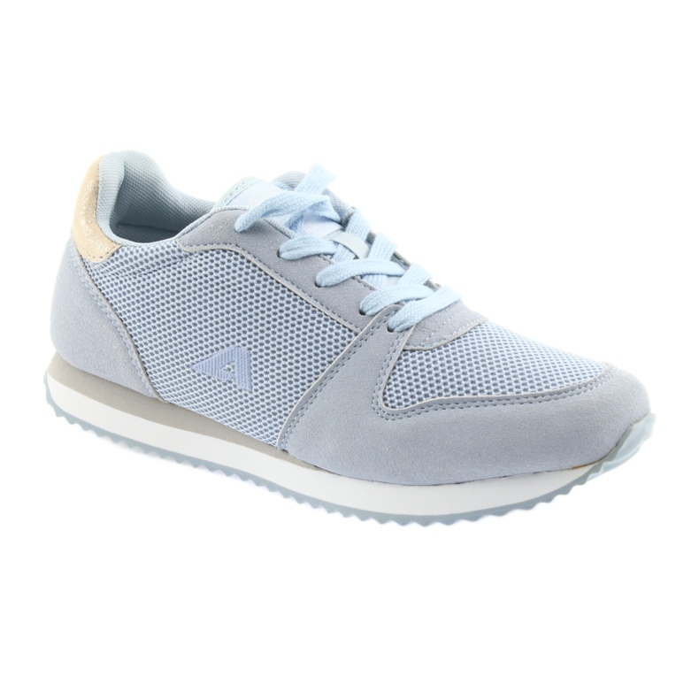 Chaussures de sport bleu American Club jaune 1