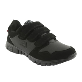 American Club FH16 Velcro chaussures de sport noir 1