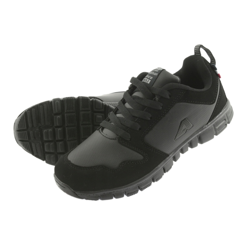 American Club Chaussures sportives américaines FH16 Black le noir 5