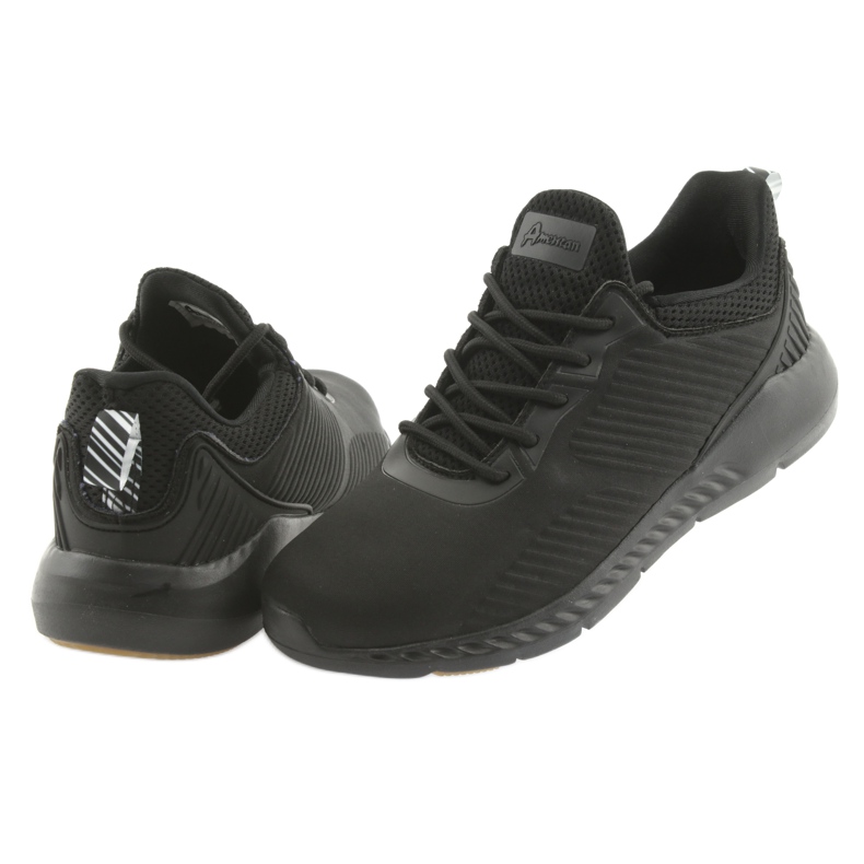 American Club FH08 baskets de sport noir le noir 4