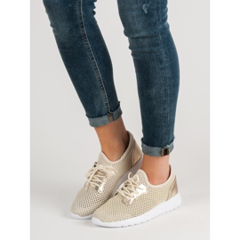 SHELOVET Chaussures de sport en maille jaune 1 SHELOVET Chaussures de sport en maille jaune 1