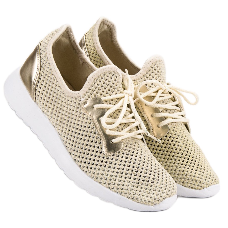 SHELOVET Chaussures de sport en maille jaune 2 SHELOVET Chaussures de sport en maille jaune 2