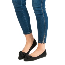 Ch. Creation Ballerine En Daim En Spitz noir 1