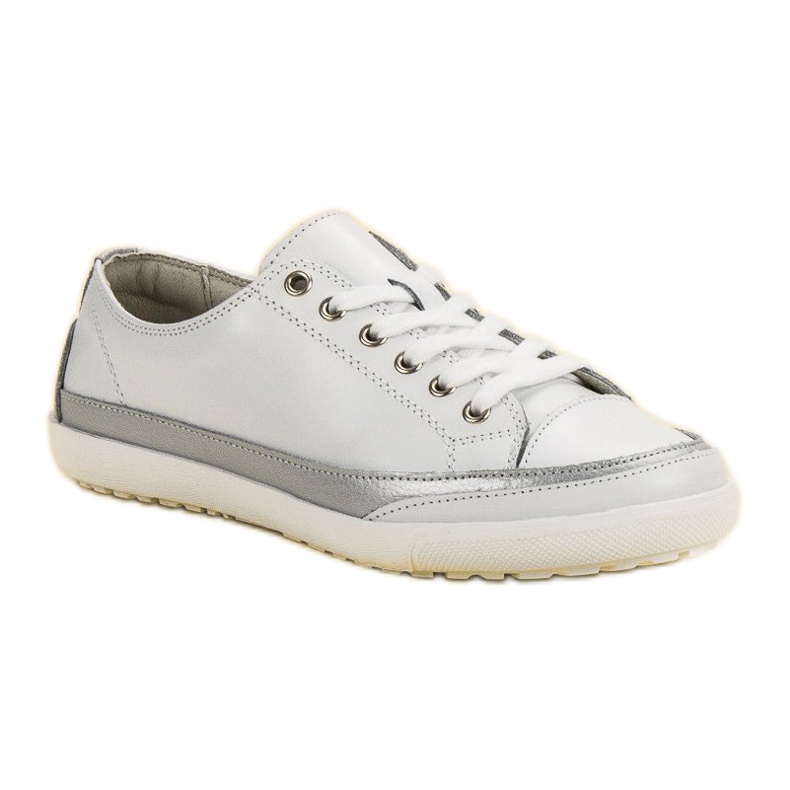 Filippo Baskets en cuir blanches 1
