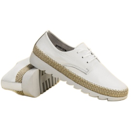 Filippo Chaussures en cuir blanc blanche 1