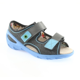 Befado chaussures pour enfants pu 065P125 bleu gris 2