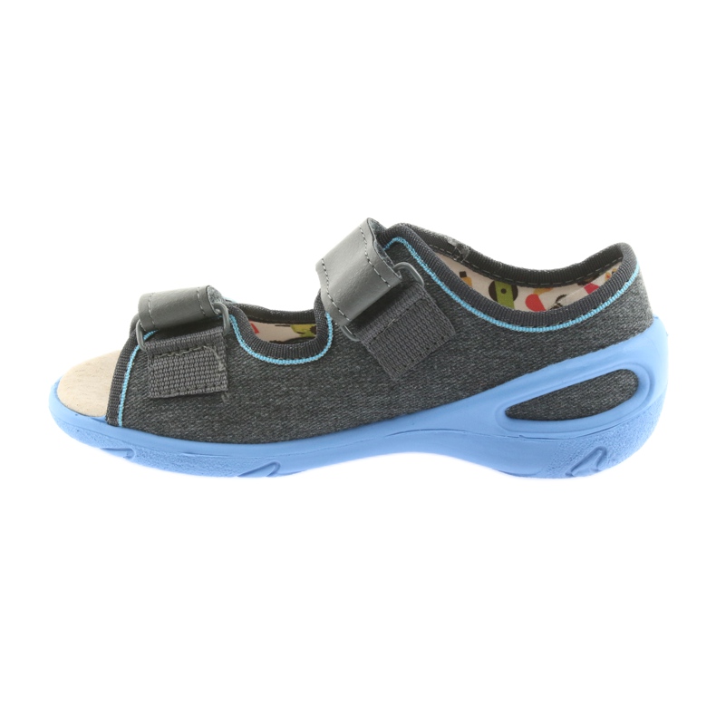 Befado chaussures pour enfants pu 065X125 bleu gris 3