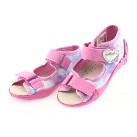 Chaussures enfant Befado jaune 342P005 multicolore rose 4
