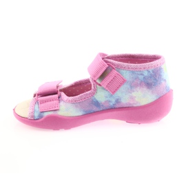 Chaussures enfant Befado jaune 342P005 multicolore rose 3