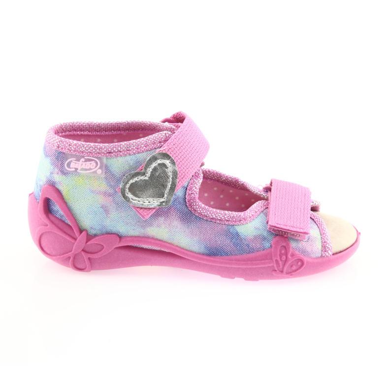 Chaussures enfant Befado jaune 342P005 multicolore rose 1
