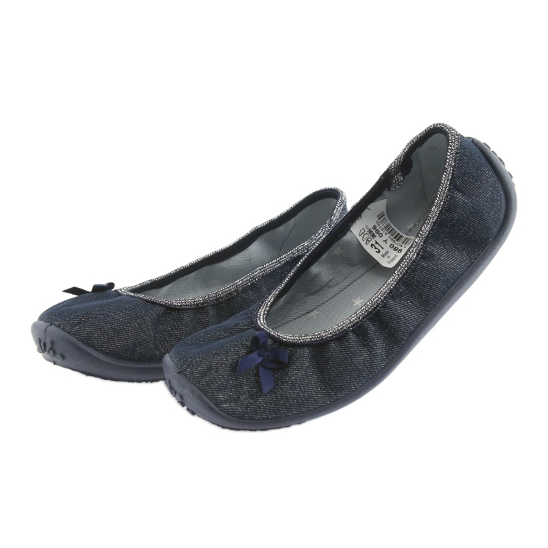 Chaussures enfant Befado 980Y096 gris bleu marine 3