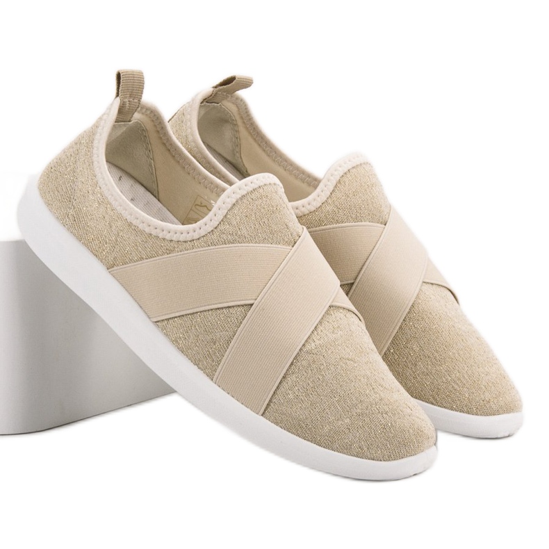 Ideal Shoes Chaussures de sport à enfiler brun 1