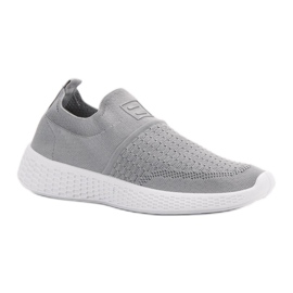 Weide Chaussures textiles à la mode gris 1