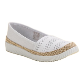 SHELOVET Espadrilles textiles blanc 1
