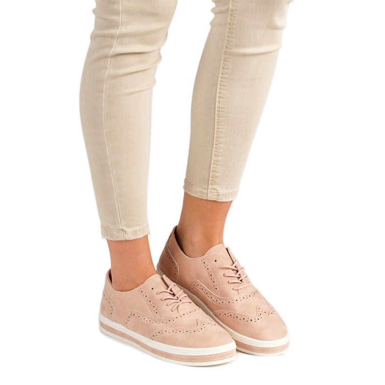 SHELOVET Richelieu poudré rose 2 SHELOVET Richelieu poudré rose 2