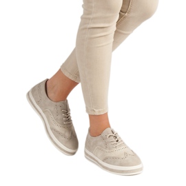 SHELOVET Richelieus beiges 1