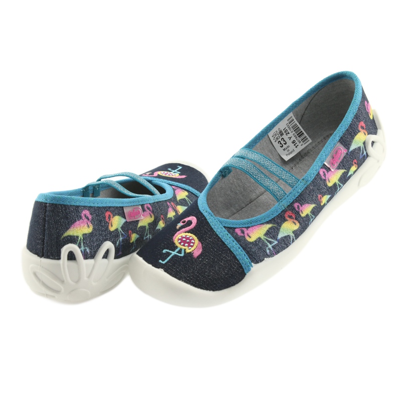 Chaussures pour enfants Befado 116Y251 bleu gris bleu marine 4