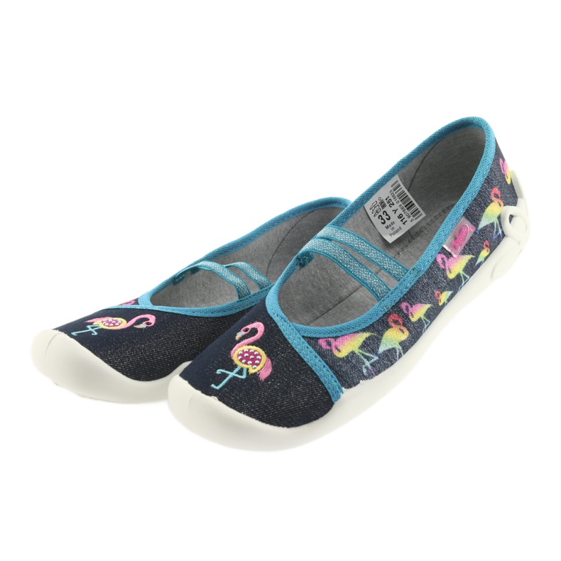 Chaussures pour enfants Befado 116Y251 bleu gris bleu marine 3