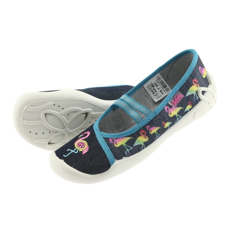 Chaussures pour enfants Befado 116Y251 bleu gris bleu marine 5