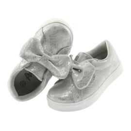 Baskets American Club ES23 à nœud argenté gris 4