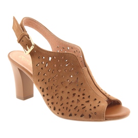 Espinto Sandales ouvertes sur le 317 Brown Post brun 1 Espinto Sandales ouvertes sur le 317 Brown Post brun 1