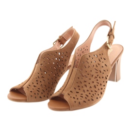 Espinto Sandales ouvertes sur le 317 Brown Post brun 3 Espinto Sandales ouvertes sur le 317 Brown Post brun 3