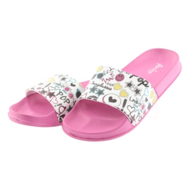 Lunettes de soleil chaussons profilés American Club rose blanc noir vert jaune 3