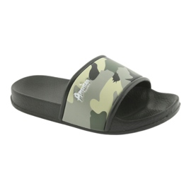 Chaussons camo profilés Green American Club noir vert 1