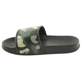 Chaussons camo profilés Green American Club noir vert 2