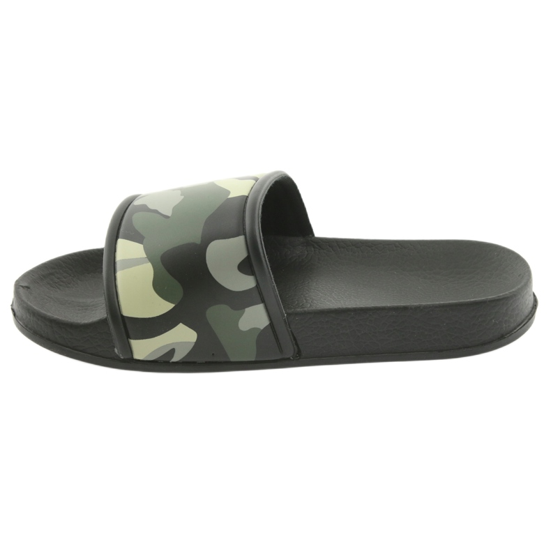 Chaussons camo profilés Green American Club noir vert 2