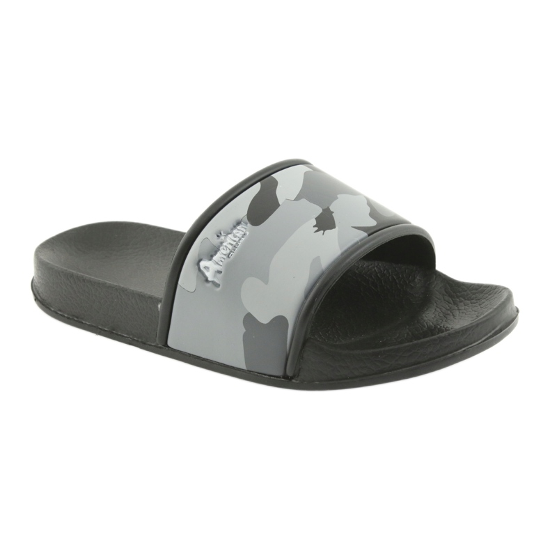 Chaussons camo profilés gris American Club noir 1