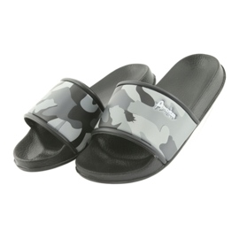 Chaussons camo profilés gris American Club noir 3