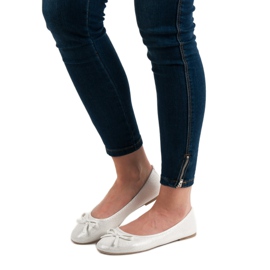 Evento Ballerine Blanche Avec Un Noeud 1