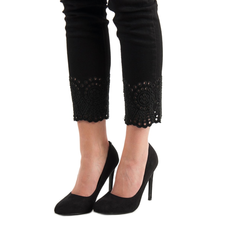 Escarpins en daim VICES le noir 2