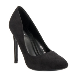Escarpins en daim VICES le noir 4
