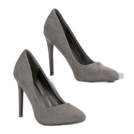 Escarpins en daim VICES gris 3