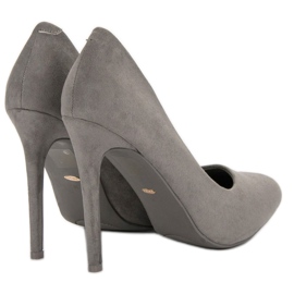 Escarpins en daim VICES gris 4