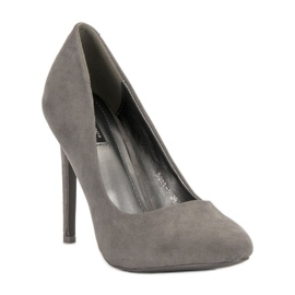 Escarpins en daim VICES gris 5