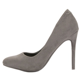 Escarpins en daim VICES gris 6