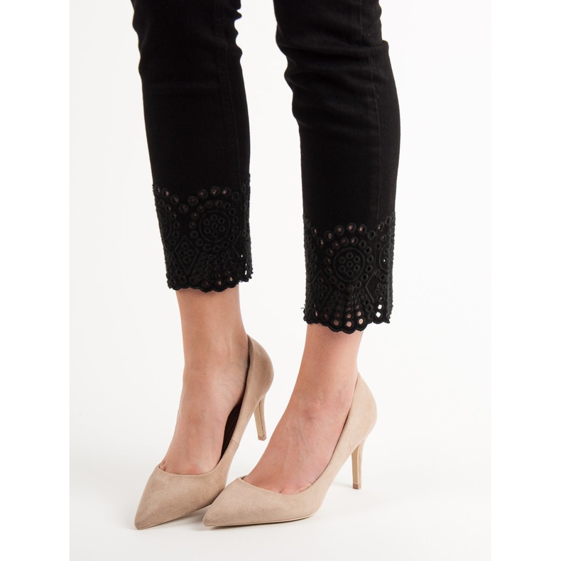 Small Swan talons hauts beiges 2