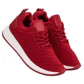 SHELOVET Chaussures textiles à la mode rouge 1