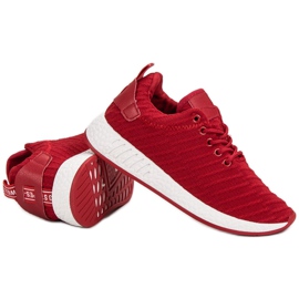 SHELOVET Chaussures textiles à la mode rouge 6
