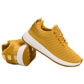 SHELOVET Chaussures textiles à la mode jaune 1