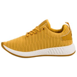 SHELOVET Chaussures textiles à la mode jaune 6