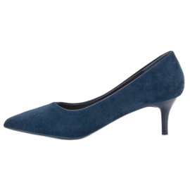 Nio Nio Escarpins en daim bleu marine 5