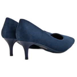 Nio Nio Escarpins en daim bleu marine 3