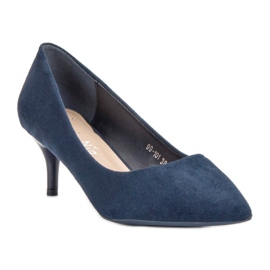 Nio Nio Escarpins en daim bleu marine 4