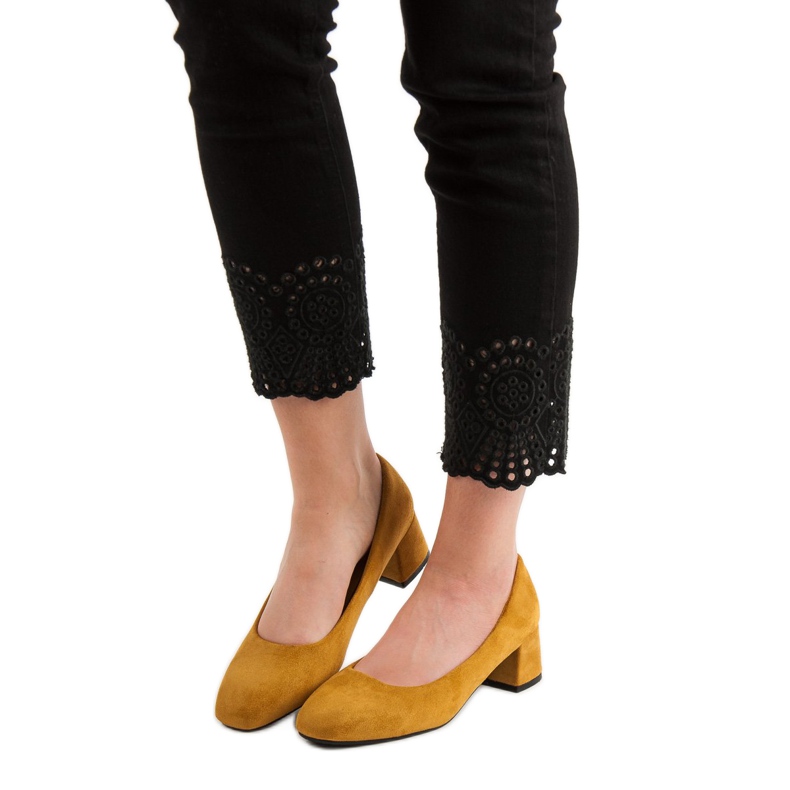 SHELOVET Escarpins à la moutarde jaune 2