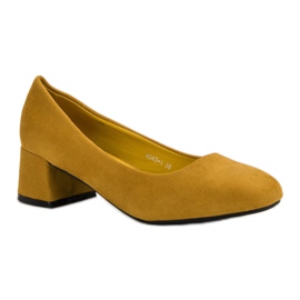 SHELOVET Escarpins à la moutarde jaune 4