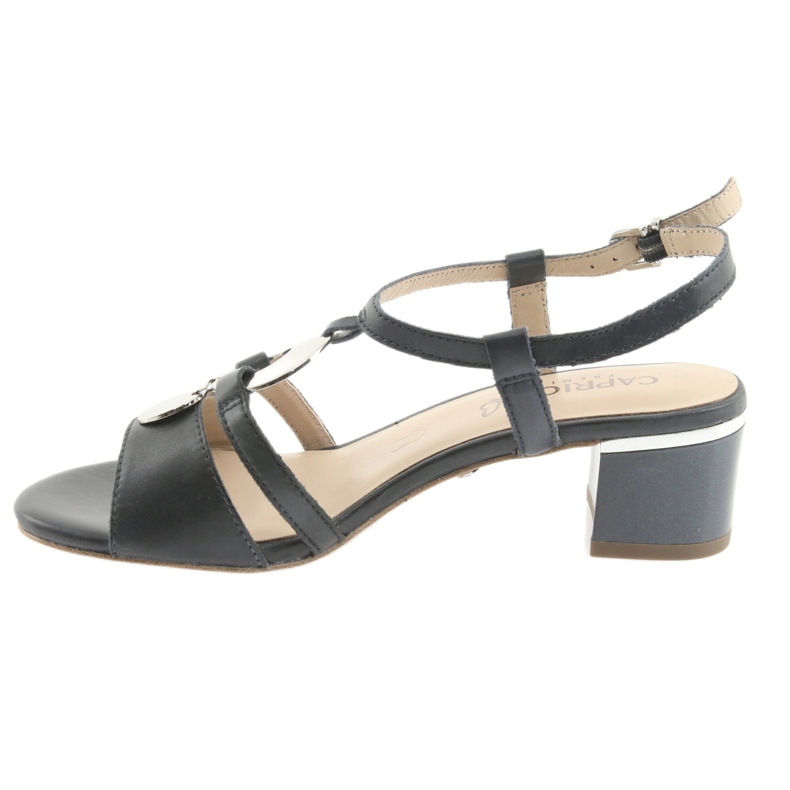 Sandales avec la décoration Caprice 28211 bleu marine gris 2